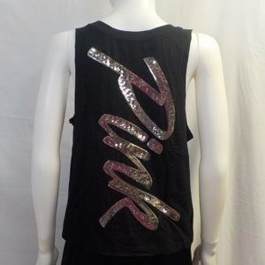 L PINK Victoria’s Secret Sequins Logo Shirt NWT